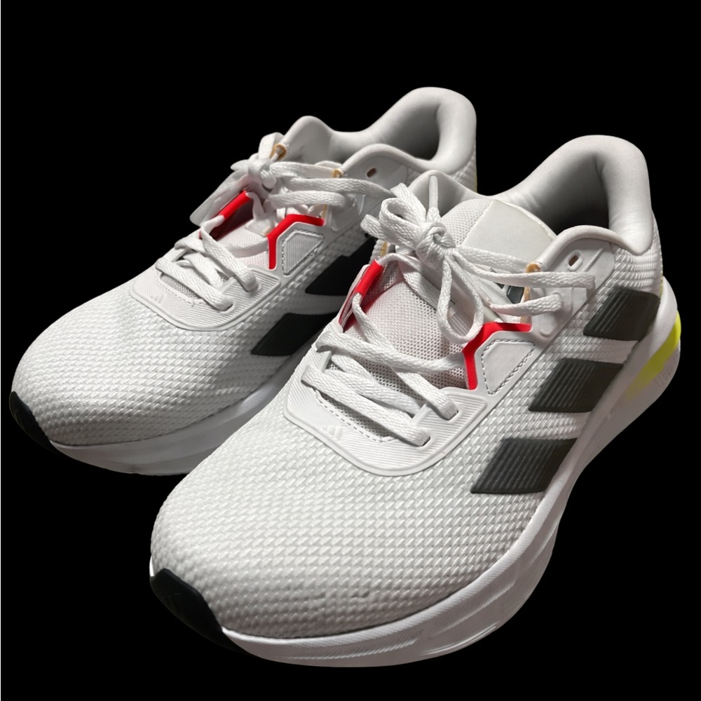 Adidas White Sneakers with Black Interior